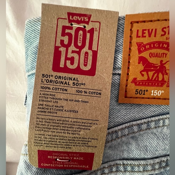 Levi’s 501 Straight Leg Jeans - Picture 2 of 7